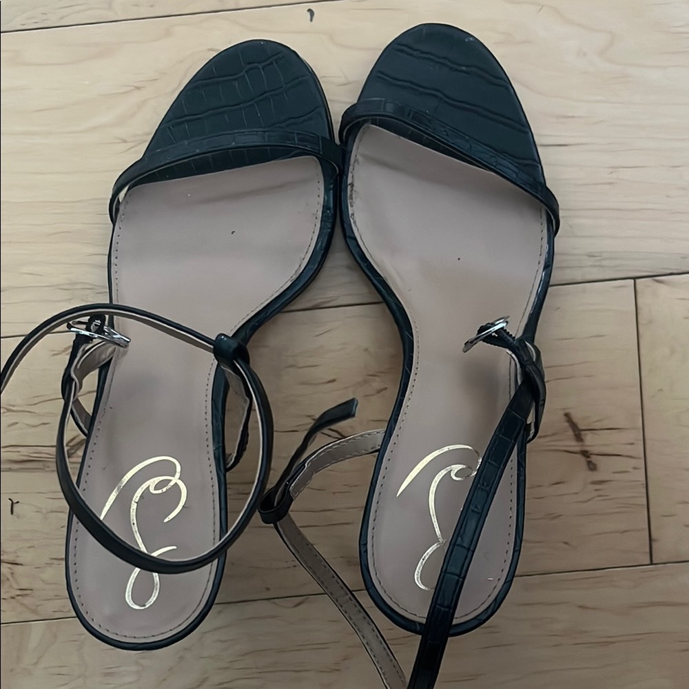 Sam Edelman Black Ankle Strap Sandals